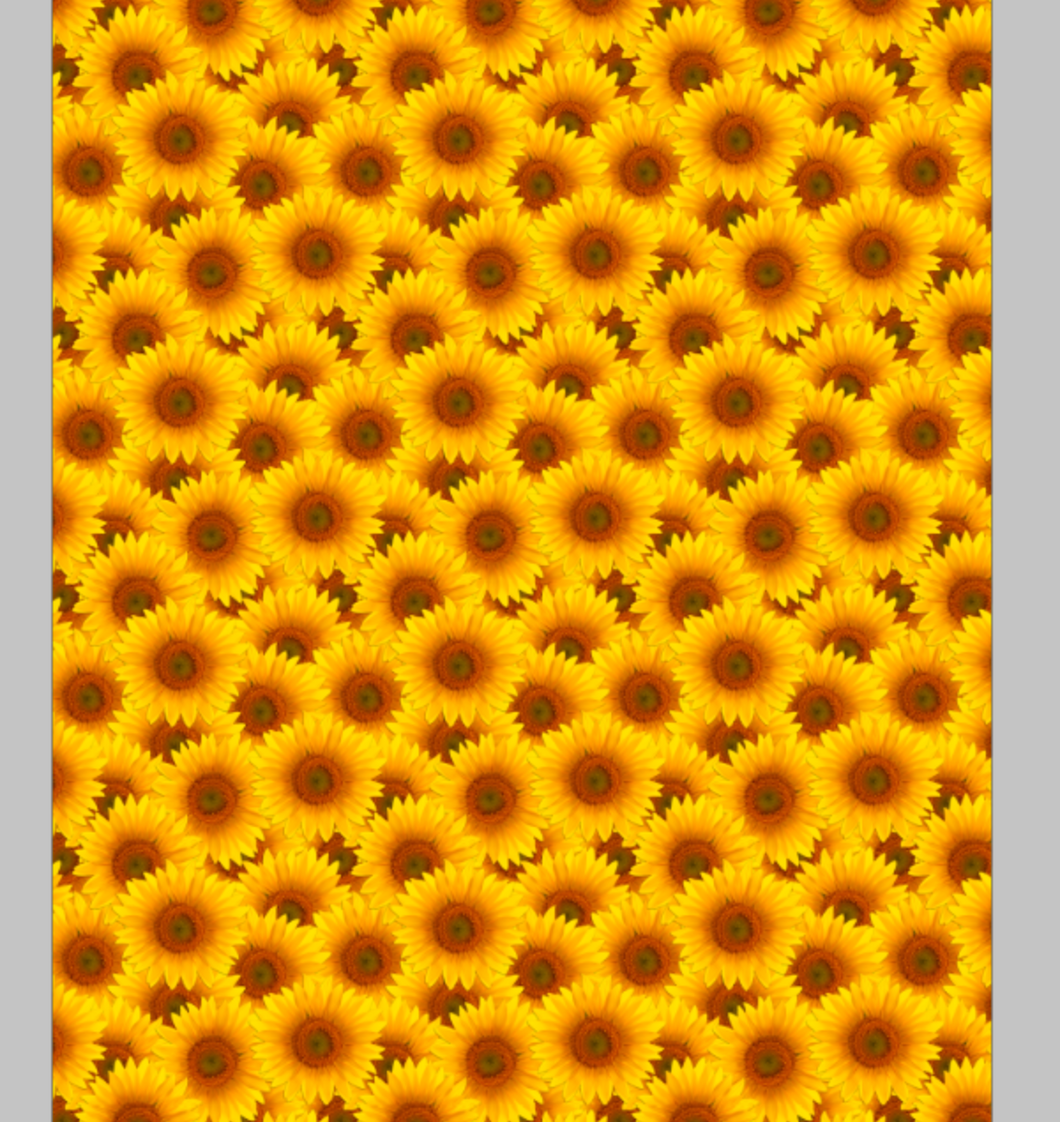 4 foot roll: Printed Vinyl & HTV Sunflowers Pattern