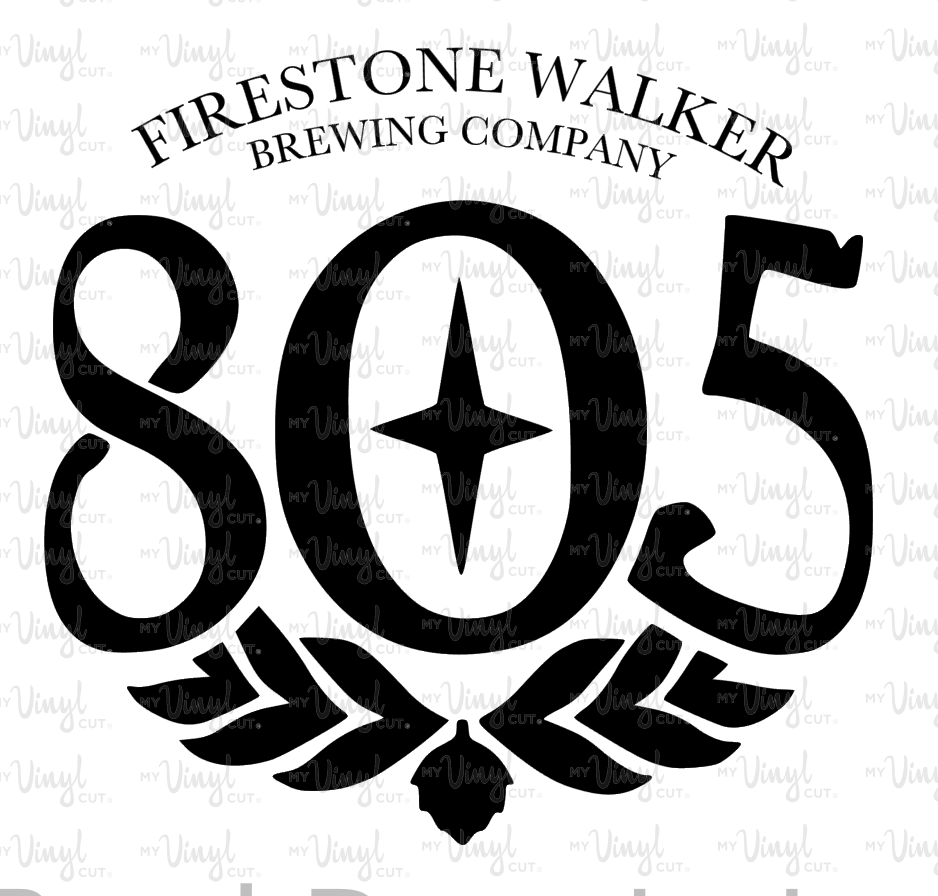 Waterslide Decal 805 Firestone Walker Brewing Company Logo Label