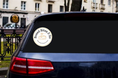 Round Static Cling Decal - Custom Logo