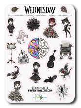 Load image into Gallery viewer, Sticker Sheet 81 Set of little planner stickers Wednesday
