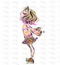 Load image into Gallery viewer, Sticker | 69C | Rainbow Girl | Waterproof Vinyl Sticker | White | Clear | Permanent | Removable | Window Cling | Glitter | Holographic