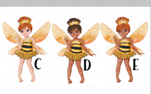 Load image into Gallery viewer, Waterslide Decal Fairy Bee 3 1/2 inches tall or wide Printed on Clear or White