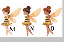 Load image into Gallery viewer, Waterslide Decal Fairy Bee 3 1/2 inches tall or wide Printed on Clear or White