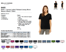 Load image into Gallery viewer, Bella Relaxed Jersey Short Sleeve V Neck