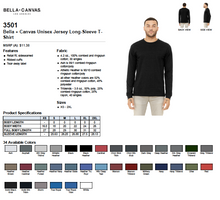 Load image into Gallery viewer, Bella Canvas Unisex Jersey Long Sleeve
