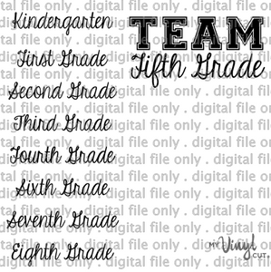 Digital File Team Grade Kindergarten through 8th grade