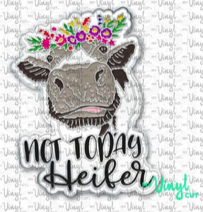 Enamel Pin Not Today Heifer Choose Pin or Magnetic clasp