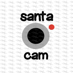 Digital File Santa Cam cut or print file