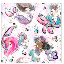 Load image into Gallery viewer, Printed HTV MERMAIDS, PLEASE Patterned Heat Transfer Vinyl 12 x 12 inch sheet