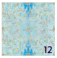 Load image into Gallery viewer, Printed HTV LAVENDER &amp; TEAL FLOWERS Patterned Heat Transfer Vinyl 12 x 12 inch sheet