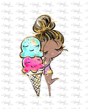 Load image into Gallery viewer, Waterslide Sheet of Decals BEACH, PLEASE Ice Cream Theme