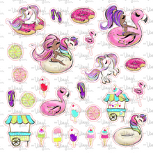 Load image into Gallery viewer, Sticker Sheet POOL PARTY Full Sheet