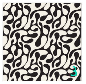 Printed Adhesive Vinyl SPOTTED Black and White Modern Patterned Vinyl 12 x 12 inch sheet