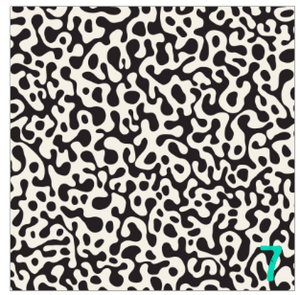 Printed Adhesive Vinyl SPOTTED Black and White Modern Patterned Vinyl 12 x 12 inch sheet