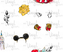 Load image into Gallery viewer, Waterslide Sheet of Decals waterproof inkjet MOUSE UPON A TIME