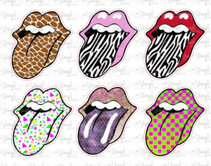 Mini Sticker Sheet 6 Tongues (pack 3)