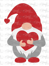 Load image into Gallery viewer, Waterslide Decal Gnome holding a heart Valentine&#39;s day