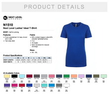 Load image into Gallery viewer, Next Level Ladies&#39; Ideal T Shirt