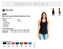 Load image into Gallery viewer, Next Level Ladies&#39; Gathered Racerback Tank
