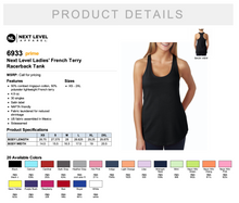 Load image into Gallery viewer, Next Level Ladies&#39; French Terry Racerback Tank
