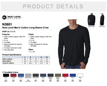 Load image into Gallery viewer, Next Level Men&#39;s Cotton Long Sleeve Crew