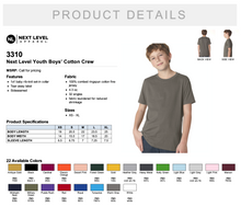 Load image into Gallery viewer, Next Level Youth Boys&#39; Cotton Crew