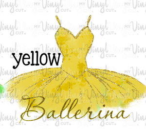 Waterslide Decal Ballerina Tutu Choose your color
