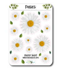 Load image into Gallery viewer, Sticker Sheet 83 Set of little planner stickers Daisies