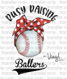 Sticker | 36i | Busy Raising Ballers | Waterproof Vinyl Sticker | White | Clear | Permanent | Removable | Window Cling | Glitter | Holographic
