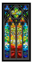 Load image into Gallery viewer, Waterslide Decal Church Window Rectangle