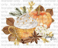 Load image into Gallery viewer, Sticker | D11 | Pumpkin Spiced Latte | Waterproof Vinyl Sticker | White | Clear | Permanent | Removable | Window Cling | Glitter | Holographic