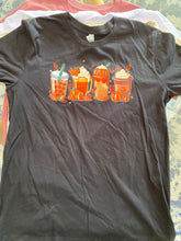 Load image into Gallery viewer, Fall coffee drinks t shirt